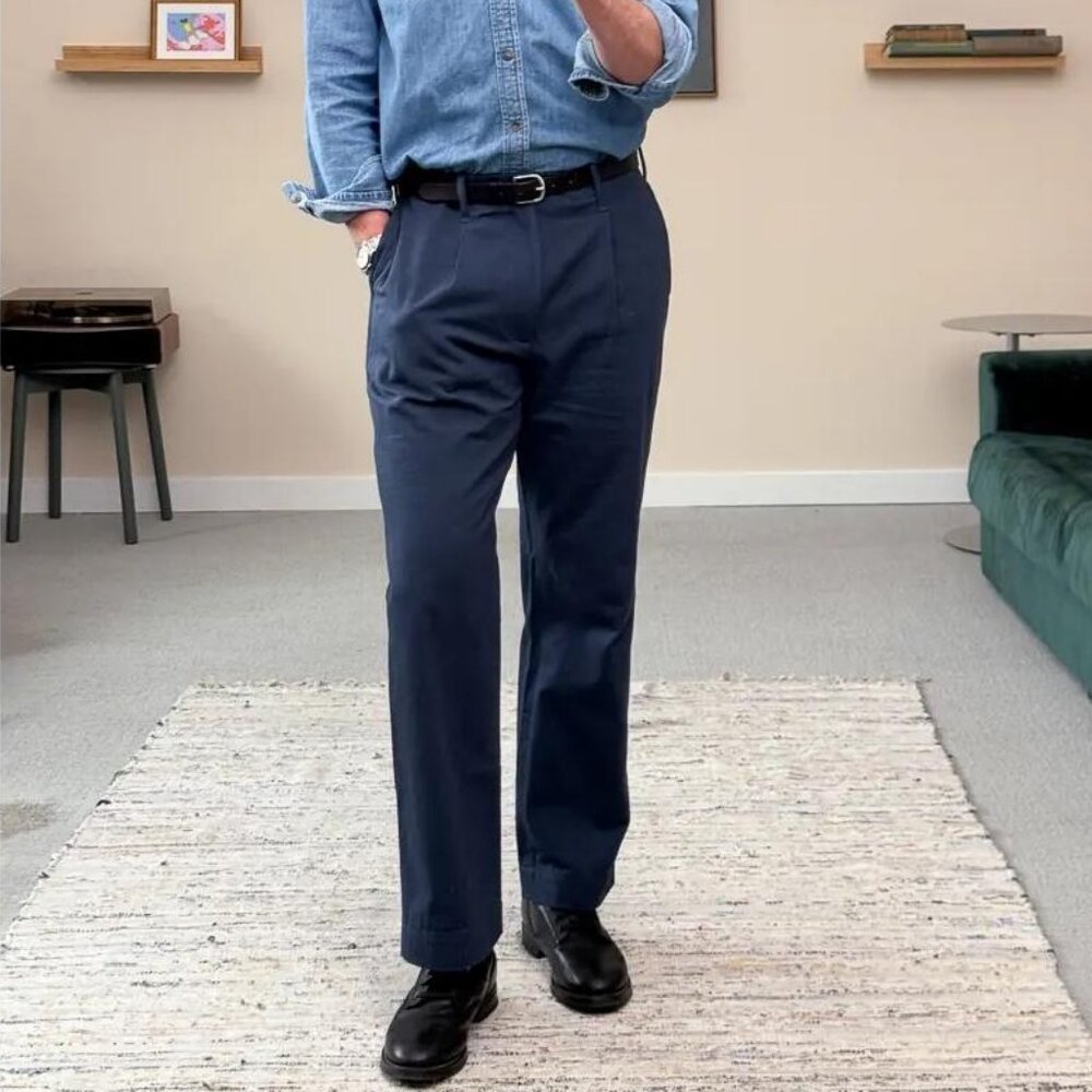 Ermenegildo Zegna 100% Wool Trousers Straight Leg Pants Designer Preppy Luxury - Picture 11 of 16